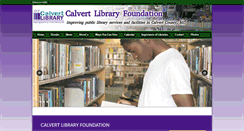 Desktop Screenshot of calvertlibraryfoundation.com